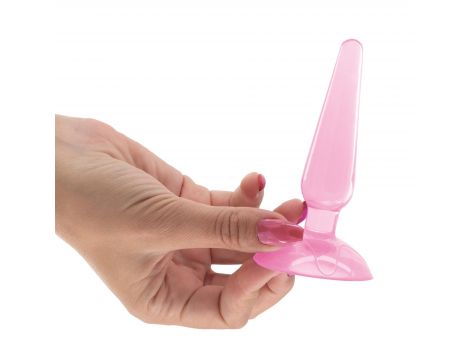 Korek analny Jolly Crushious piramidowy różowy 11 cm - 3