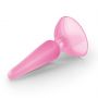 Korek analny Jolly Crushious piramidowy różowy 11 cm - 2