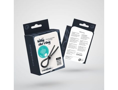 Pierścień erekcyjny Crushious Billy regulowany silikonowy 12,5 cm - 6
