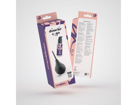 Irygator analny Crushious Douche Go 90ml z lubrykantem 50ml - 6