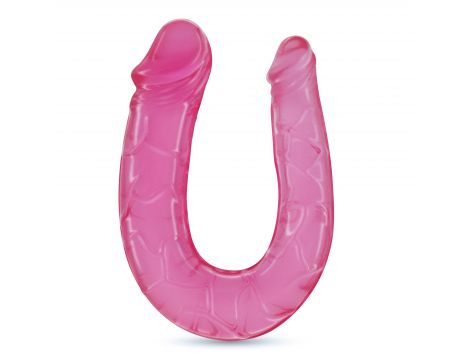 Podwójne dildo Crushious Deep Diver różowe z lubrykantem 50 ml - 3