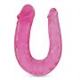 Podwójne dildo Crushious Deep Diver różowe z lubrykantem 50 ml - 4