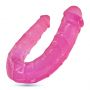 Podwójne dildo Crushious Deep Diver różowe z lubrykantem 50 ml - 6