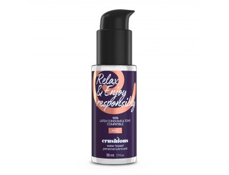 Podwójne dildo Crushious Deep Diver fioletowe z lubrykantem 50ml - 7