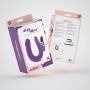 Podwójne dildo Crushious Deep Diver fioletowe z lubrykantem 50ml - 6