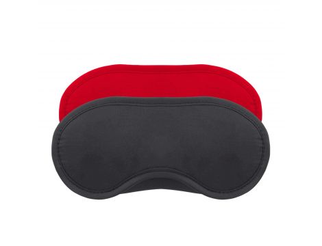 2 SATIN BLINDFOLDS CRUSHIOUS BLACK & RED - 4