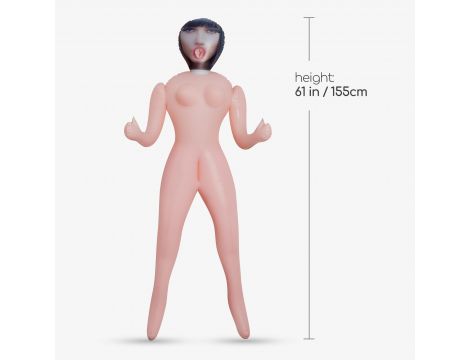 Lalka dmuchana Crushious Nicole pielęgniarka 155 cm z masturbatorem - 8