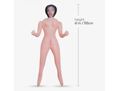 Lalka dmuchana Crushious Alicia czarna 155 cm - 8