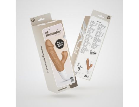 Wibrator realistyczny posuwisty Crushious El Matador 22,5 cm USB - 4