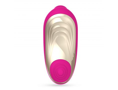 Stymulator łechtaczki Crushious Supernova ssący i stukający różowy USB 12cm - 5