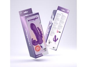 Wibrator punktu G Crushious Wrangler z posuwem i ssaniem USB 23 cm