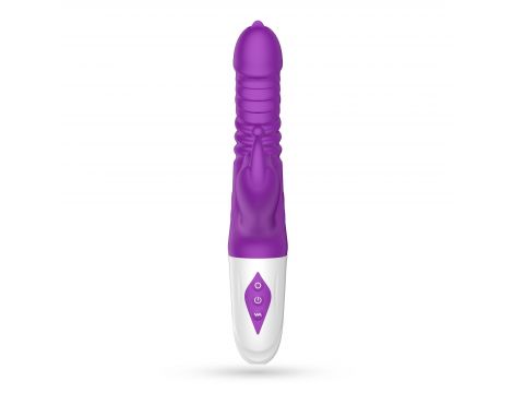 Wibrator punktu G Crushious Wrangler z posuwem i ssaniem USB 23 cm - 3