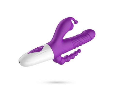 Wibrator punktu G Crushious Wrangler z posuwem i ssaniem USB 23 cm - 6
