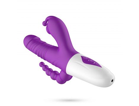 Wibrator punktu G Crushious Wrangler z posuwem i ssaniem USB 23 cm - 9