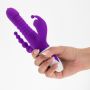Wibrator punktu G Crushious Wrangler z posuwem i ssaniem USB 23 cm - 14