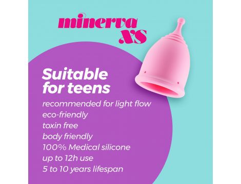 Kubeczek menstruacyjny Crushious Minerva XS 5,5 cm z woreczkiem - 9