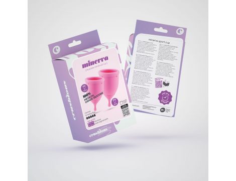 Kubeczek menstruacyjny Minerva Crushious S L z woreczkiem - 13