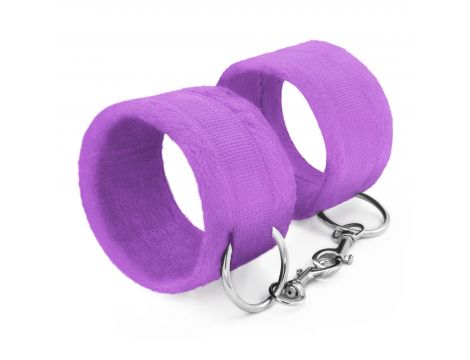 Kajdanki na rzep z łańcuchem Crushious fioletowe 40 cm - 2