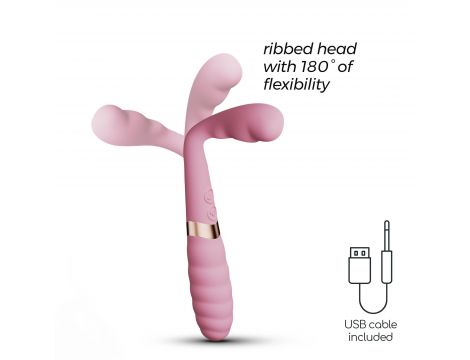 Wibrator punktu G Crushious Pixie dualny USB 20 cm - 7