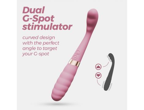 Wibrator punktu G Crushious Pixie dualny USB 20 cm - 6