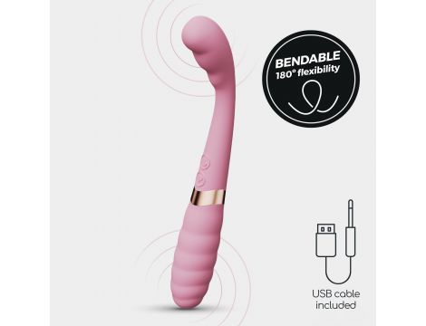 Wibrator punktu G Crushious Pixie dualny USB 20 cm - 10
