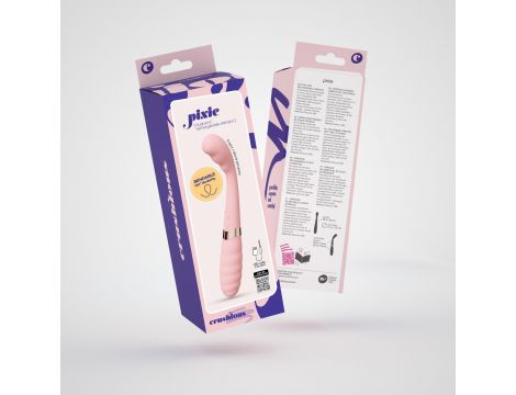 Wibrator punktu G Crushious Pixie dualny USB 20 cm - 9