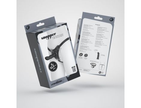 Strap on silikonowy Crushious Snapper czarny 12,5 cm - 8