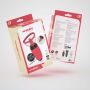 Stymulator z ssaniem i wibrującymi językami Crushious Scarlet USB - 8