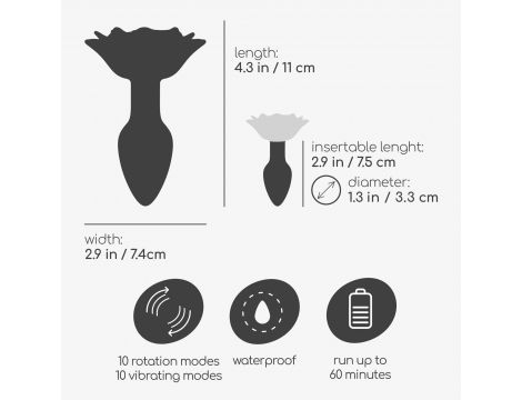 CRUSHIOUS GIULIETTA ROTATING ANAL PLUG WITH REMOTE - 8