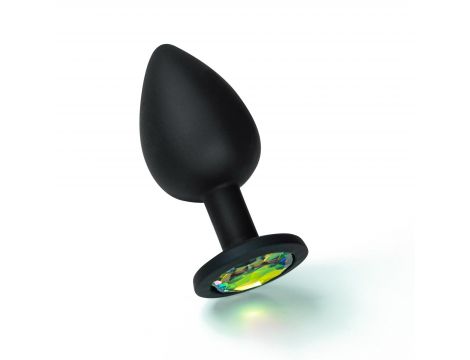 Korek analny Crushious Camileo duży z 4 wymiennymi kryształkami 9,5 cm - 4