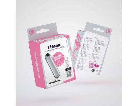 Wibrator mini Crushious iMoan srebrny USB 7,6 cm - 7