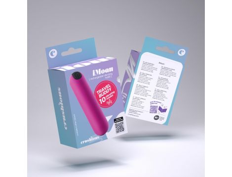 Mini wibrator Crushious iMoan różowy USB 7,6 cm - 5