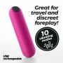 Mini wibrator Crushious iMoan różowy USB 7,6 cm - 2