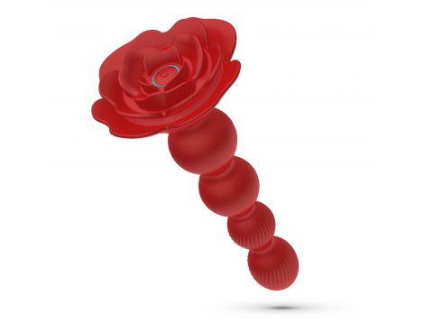 Korek analny wirujący Crushious Rosaline z pilotem silikonowy 19cm - 5