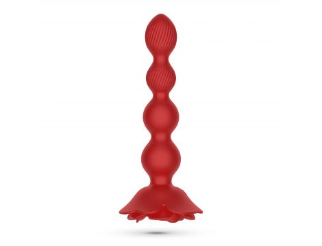 Korek analny wirujący Crushious Rosaline z pilotem silikonowy 19cm - 2