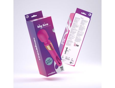 Masażer wibracyjny Crushious Big Ben dualny USB 25,9 cm - 10