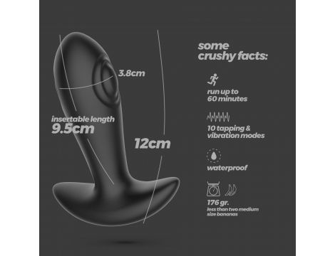 Masażer prostaty Octo z pilotem Crushious USB 12 cm - 9