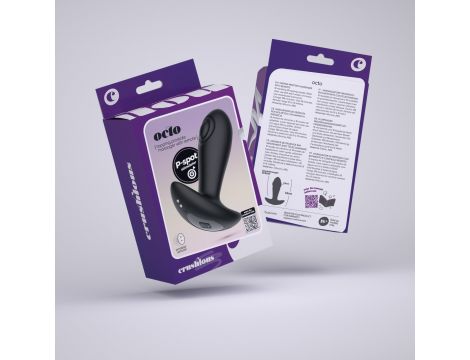 Masażer prostaty Octo z pilotem Crushious USB 12 cm - 8