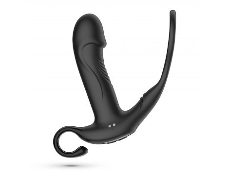 Masażer prostaty Crushious Magoo z pierścieniem i pilotem USB 14 cm - 3