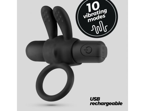 Pierścień erekcyjny wibrujący Crushious Wonka silikonowy USB 7,8 cm - 2