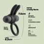 Pierścień erekcyjny silikonowy Crushious Pluto wibrujący 7,6 cm - 7