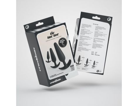 CRUSHIOUS TIC TAC TOE ANAL PLUGS TRAINING SET - 10