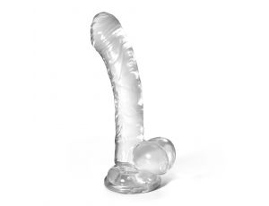 Dildo analne Crushious Hudini żelowe transparentne 17,5 cm