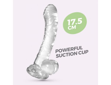 Dildo analne Crushious Hudini żelowe transparentne 17,5 cm - 2