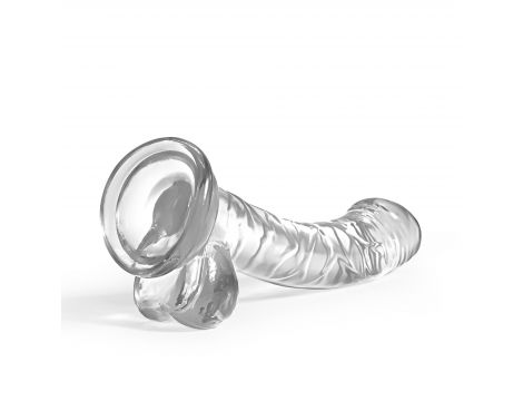 Dildo analne Crushious Hudini żelowe transparentne 17,5 cm - 7