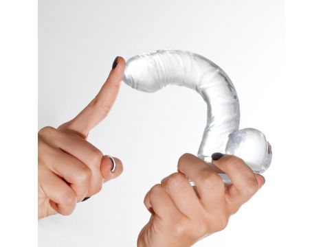 Dildo analne Crushious Hudini żelowe transparentne 17,5 cm - 10
