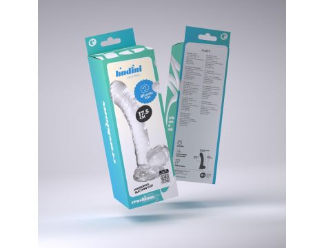 Dildo analne Crushious Hudini żelowe transparentne 17,5 cm - 8