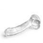 Dildo analne Crushious Hudini żelowe transparentne 17,5 cm - 6