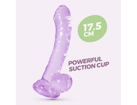 Dildo analne żelowe Crushious Hudini fioletowe 17,5 cm - 2