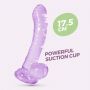 Dildo analne żelowe Crushious Hudini fioletowe 17,5 cm - 3